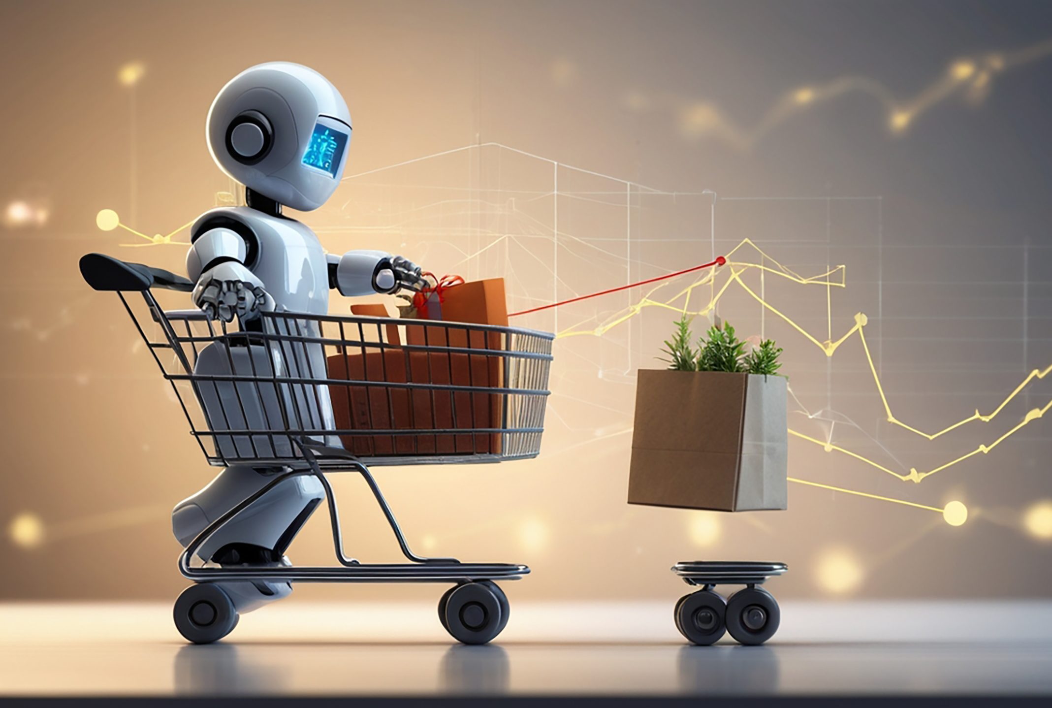 sale-growth-concept-with-business-ai-touching-graph-increase-sales-volume-with-shopping-cart